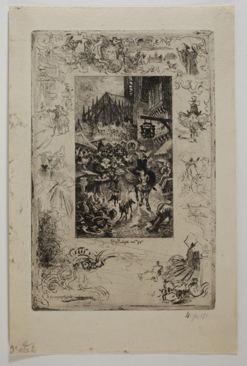 Félix BUHOT : Illustrations pour Le Chevalier Destouches de Barbey d’Aurevilly - 1878 Planche 4